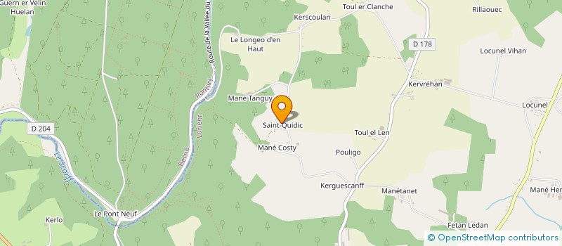 localisation de l'entreprise MONSIEUR FRANCK LEFEVRE  PLOUAY