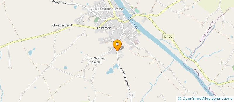 localisation de l'entreprise MONSIEUR FRANCK LEFLEUR  PRESSAC