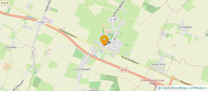 localisation de l'entreprise MONSIEUR FRANCK LEFRANC  TOUR-EN-BESSIN