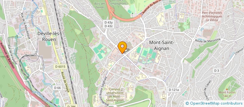 localisation de l'entreprise MONSIEUR FRANCK LEFRANCOIS  CANTELEU