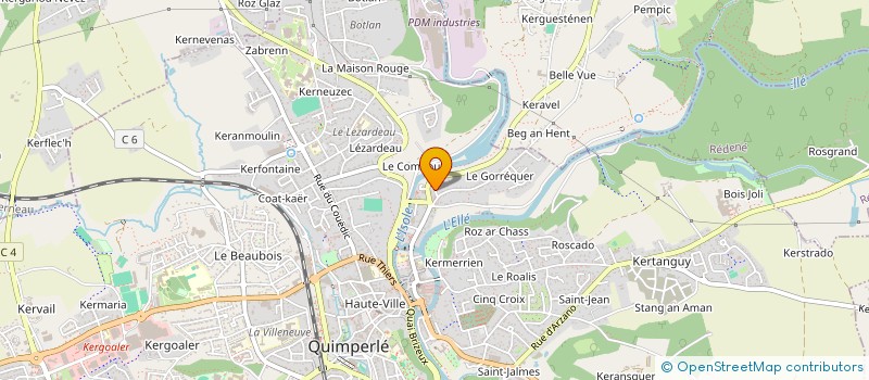 localisation de l'entreprise MONSIEUR FRANCK LEGAGNEUR à QUIMPERLE