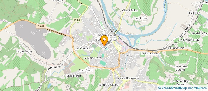 localisation de l'entreprise MONSIEUR FRANCK LEGENDRE à CHATEAUNEUF-SUR-CHARENTE