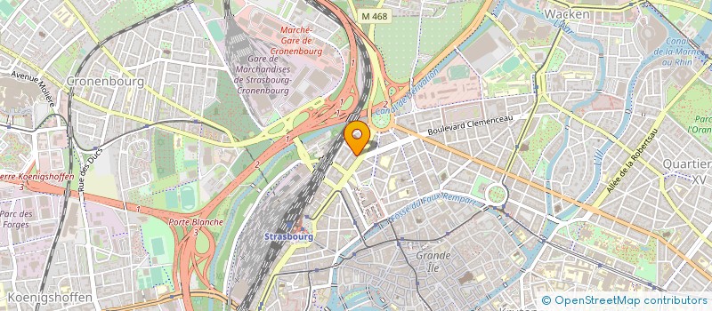 localisation de l'entreprise MONSIEUR FRANCK LEGRAND à STRASBOURG