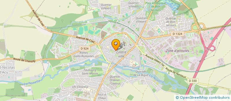 localisation de l'entreprise MONSIEUR FRANCK LEGRAND  SENLIS