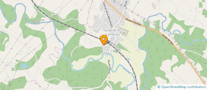 localisation de l'entreprise MONSIEUR FRANCK LEHMANN  SAUGNAC-ET-CAMBRAN