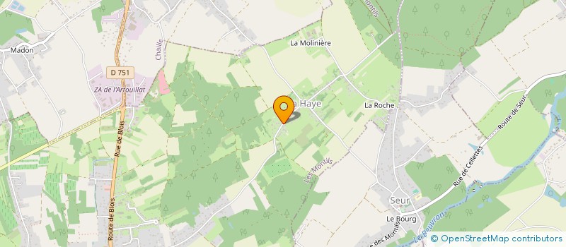 localisation de l'entreprise MONSIEUR FRANCK LEMARCHAND  LES MONTILS