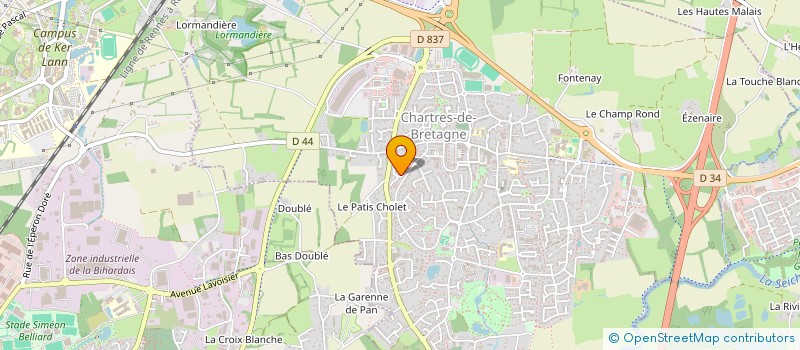 localisation de l'entreprise MONSIEUR FRANCK LEMONNIER  CHARTRES-DE-BRETAGNE