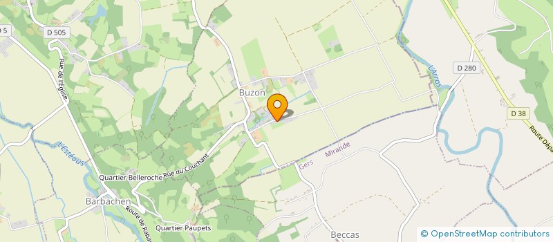 localisation de l'entreprise MONSIEUR FRANCK LENDORMY  BUZON