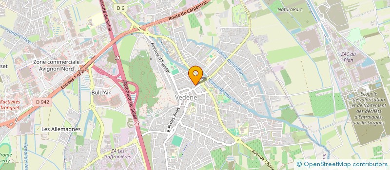 localisation de l'entreprise MONSIEUR FRANCK LENZI  VEDENE