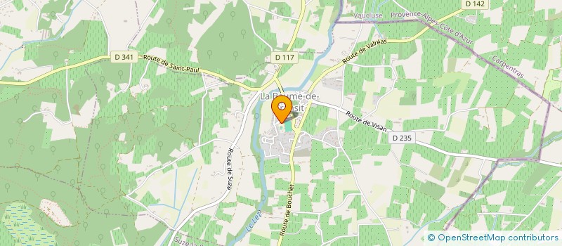 localisation de l'entreprise MONSIEUR FRANCK LEONCE  LA BAUME-DE-TRANSIT