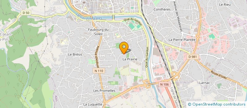 localisation de l'entreprise MONSIEUR FRANCK LEPINAY  ALES