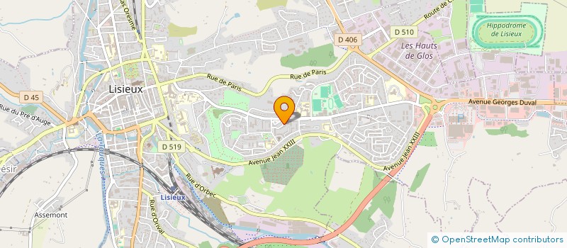 localisation de l'entreprise MONSIEUR FRANCK LEPLEY  LISIEUX