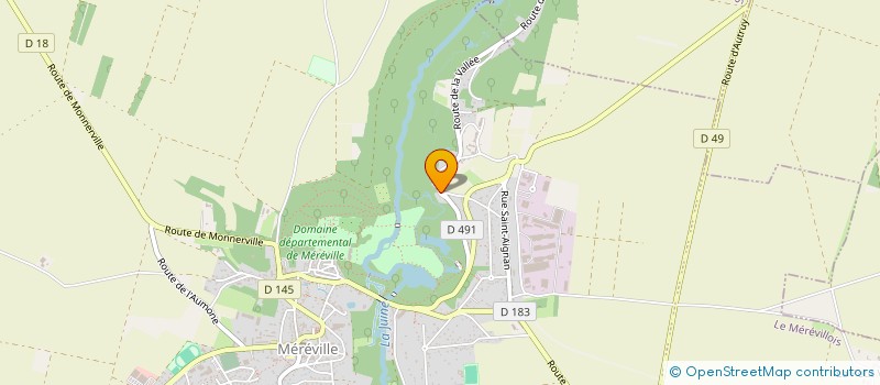 localisation de l'entreprise MONSIEUR FRANCK LERES  LE MEREVILLOIS