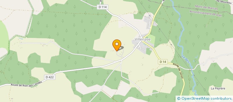 localisation de l'entreprise MONSIEUR FRANCK LERICHE  VILLENAVE