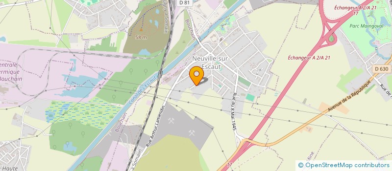 localisation de l'entreprise MONSIEUR FRANCK LEROY  NEUVILLE-SUR-ESCAUT