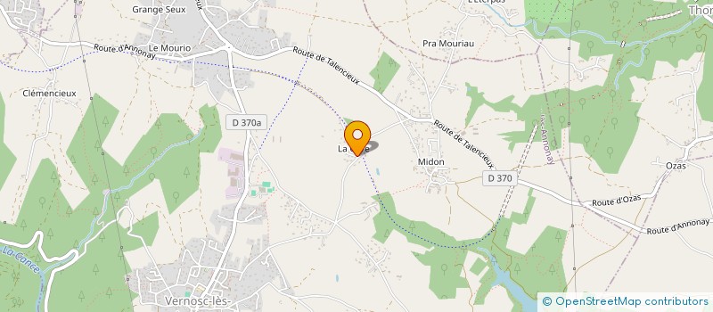 localisation de l'entreprise MONSIEUR FRANCK LESLIE ZIMMERMAN  VERNOSC-LES-ANNONAY