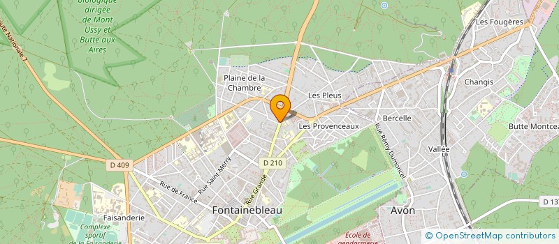 localisation de l'entreprise MONSIEUR FRANCK LESVIGNES à FONTAINEBLEAU