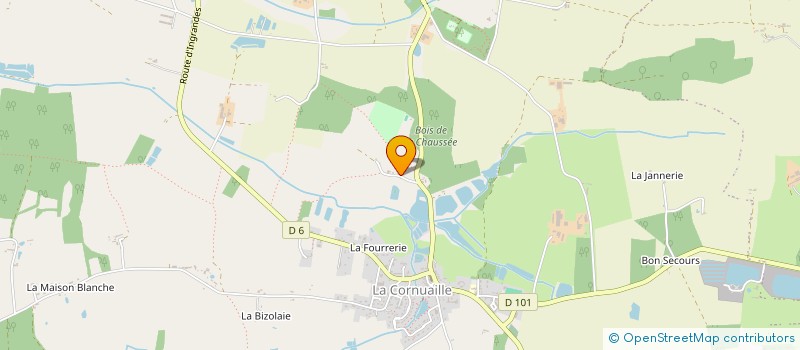 localisation de l'entreprise MONSIEUR FRANCK LETORT  VAL D'ERDRE-AUXENCE