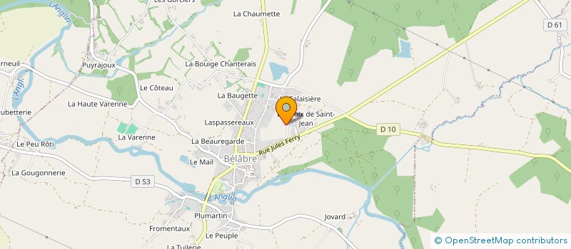localisation de l'entreprise MONSIEUR FRANCK LEVEQUE à BELABRE