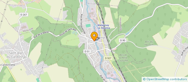 localisation de l'entreprise MONSIEUR FRANCK LEVERD  MALAUNAY