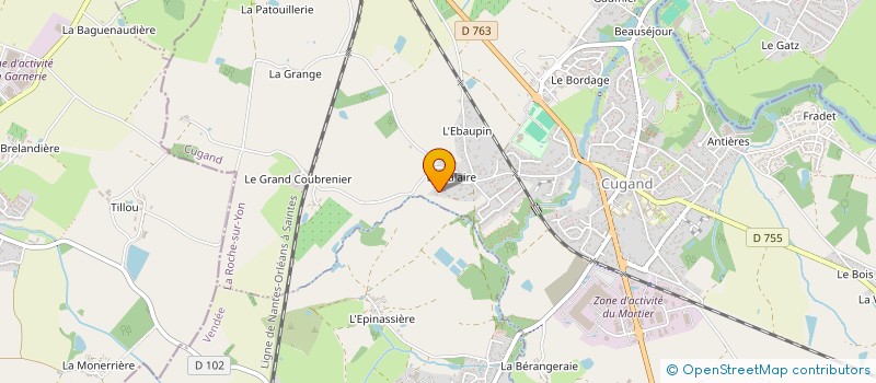 localisation de l'entreprise MONSIEUR FRANCK LHOMMEAU  CUGAND