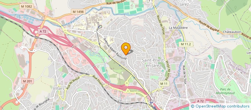 localisation de l'entreprise MONSIEUR FRANCK LINOSSIER  SAINT-PRIEST-EN-JAREZ