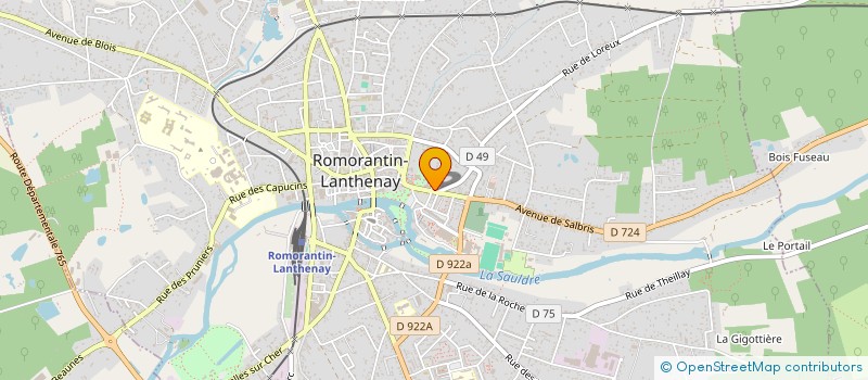 localisation de l'entreprise MONSIEUR FRANCK LINTE  ROMORANTIN-LANTHENAY