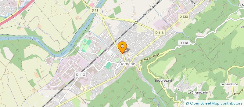 localisation de l'entreprise MONSIEUR FRANCK LOCATELLI  DOMENE