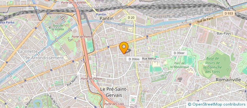 localisation de l'entreprise MONSIEUR FRANCK LOEMBA à PANTIN