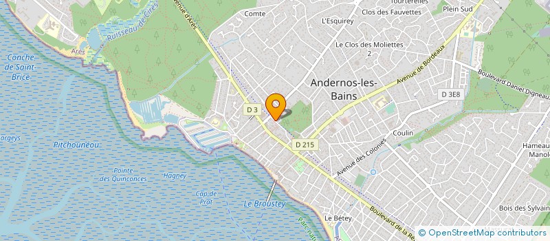 localisation de l'entreprise MONSIEUR FRANCK LOISEAU à ANDERNOS-LES-BAINS