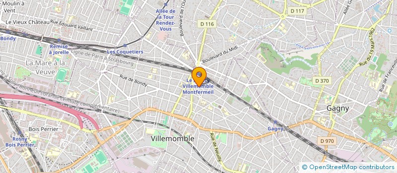 localisation de l'entreprise MONSIEUR FRANCK LONGEAGNE à VILLEMOMBLE