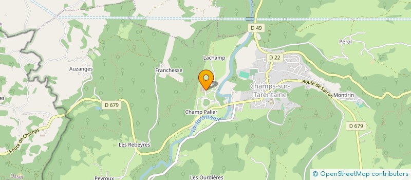 localisation de l'entreprise MONSIEUR FRANCK LOPES à CHAMPS-SUR-TARENTAINE-MARCHAL