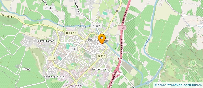 localisation de l'entreprise MONSIEUR FRANCK LOPEZ  PEZENAS