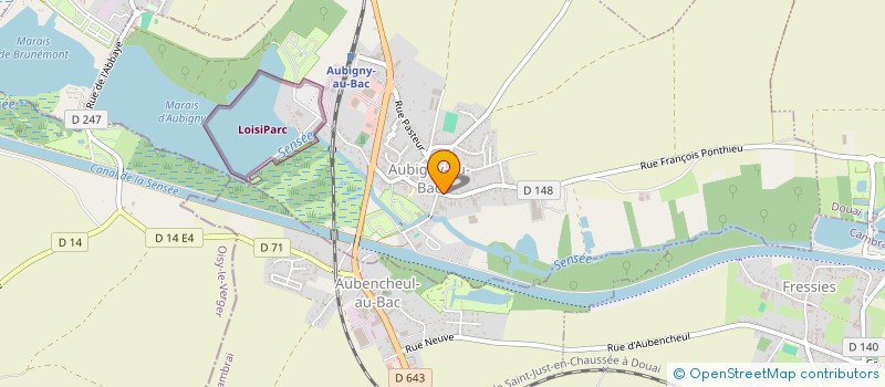 localisation de l'entreprise MONSIEUR FRANCK LOUCHART à AUBIGNY-AU-BAC