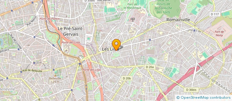 localisation de l'entreprise MONSIEUR FRANCK LOUIS à LES LILAS