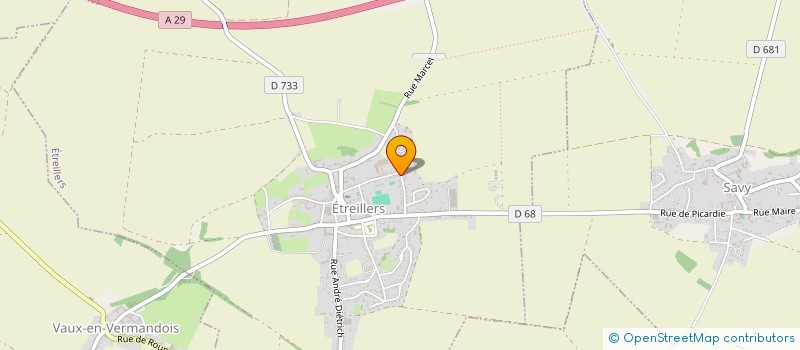 localisation de l'entreprise MONSIEUR FRANCK LUBART  ETREILLERS