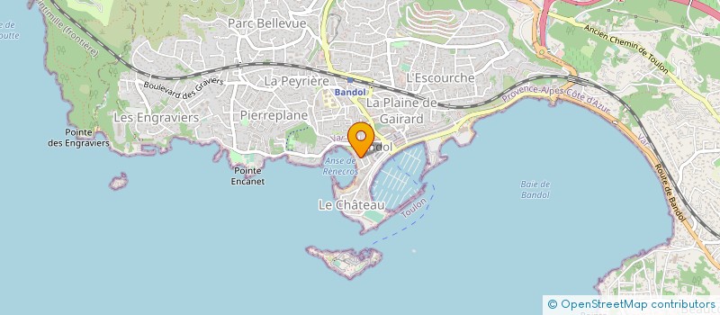 localisation de l'entreprise MONSIEUR FRANCK LUCCINI à BANDOL