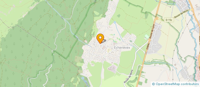 localisation de l'entreprise MONSIEUR FRANCK LUGAGNE  ECHENEVEX