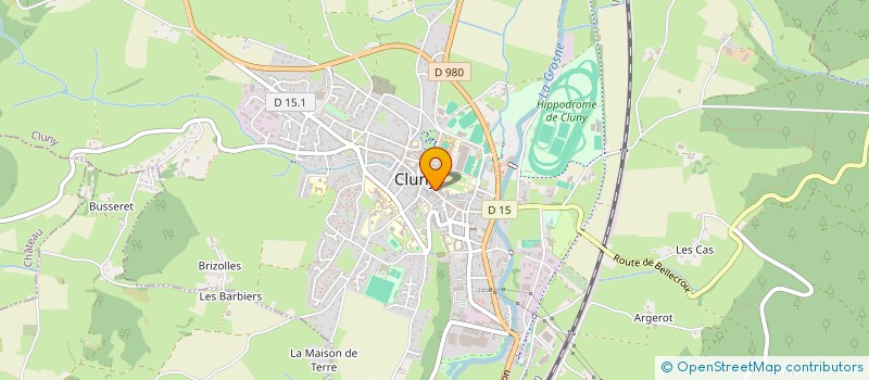 localisation de l'entreprise MONSIEUR FRANCK LUGINBUHL  CLUNY