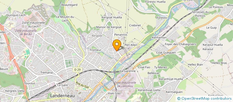 localisation de l'entreprise MONSIEUR FRANCK MACOU  PLOUEDERN