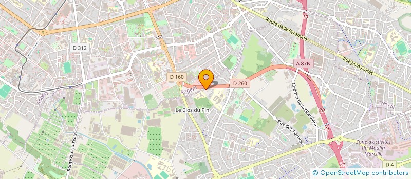 localisation de l'entreprise MONSIEUR FRANCK MAGNANOU  LES PONTS-DE-CE