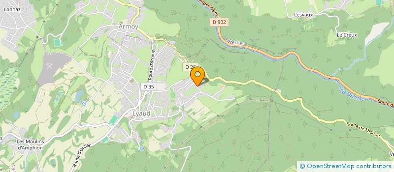 localisation de l'entreprise MONSIEUR FRANCK MAGNINO  LYAUD