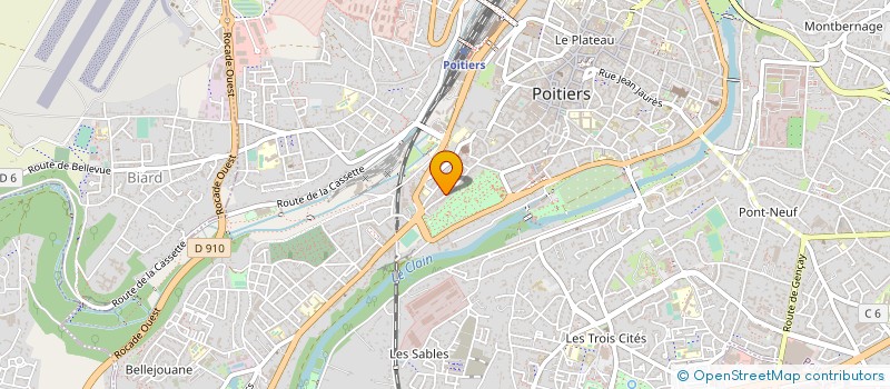 localisation de l'entreprise MONSIEUR FRANCK MAILLY  POITIERS