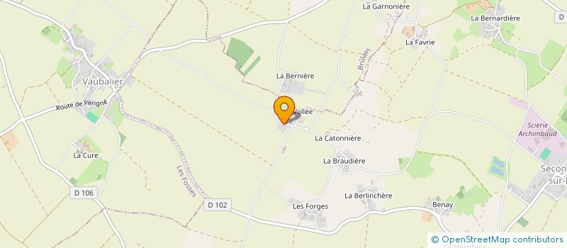 localisation de l'entreprise MONSIEUR FRANCK MAINARD  SECONDIGNE-SUR-BELLE