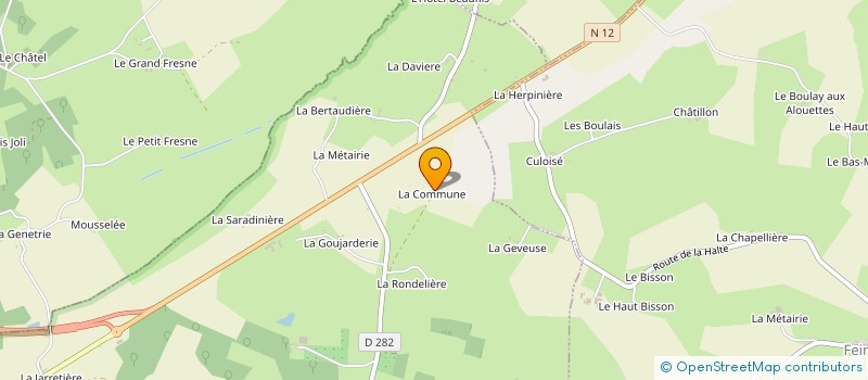 localisation de l'entreprise MONSIEUR FRANCK MALGIERI à LA CHAPELLE-MONTLIGEON