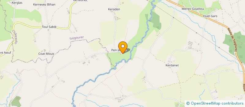 localisation de l'entreprise MONSIEUR FRANCK MANIEZ  TREGOUREZ