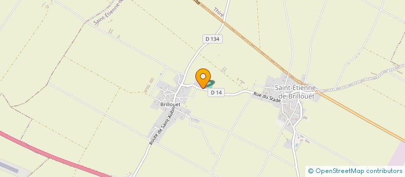 localisation de l'entreprise MONSIEUR FRANCK MANSEAU  SAINT-ETIENNE-DE-BRILLOUET