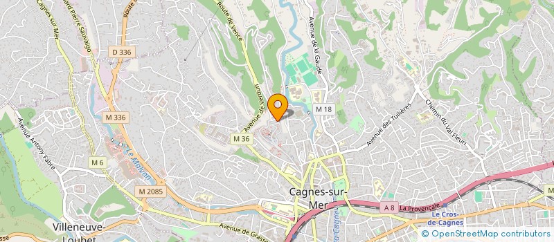 localisation de l'entreprise MONSIEUR FRANCK MANTEZ à LE BAR-SUR-LOUP