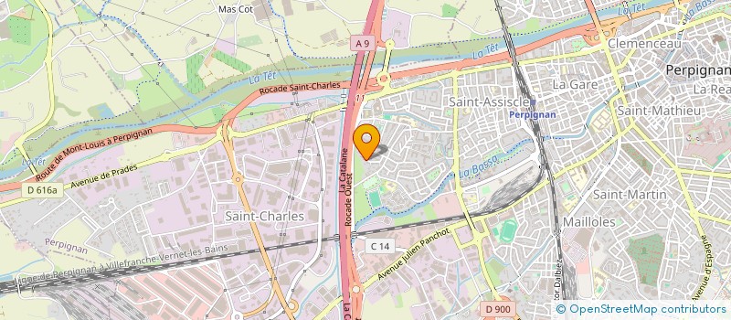 localisation de l'entreprise MONSIEUR FRANCK MARCOS  PERPIGNAN