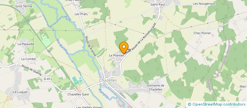 localisation de l'entreprise MONSIEUR FRANCK MARIE à CHAZELLES